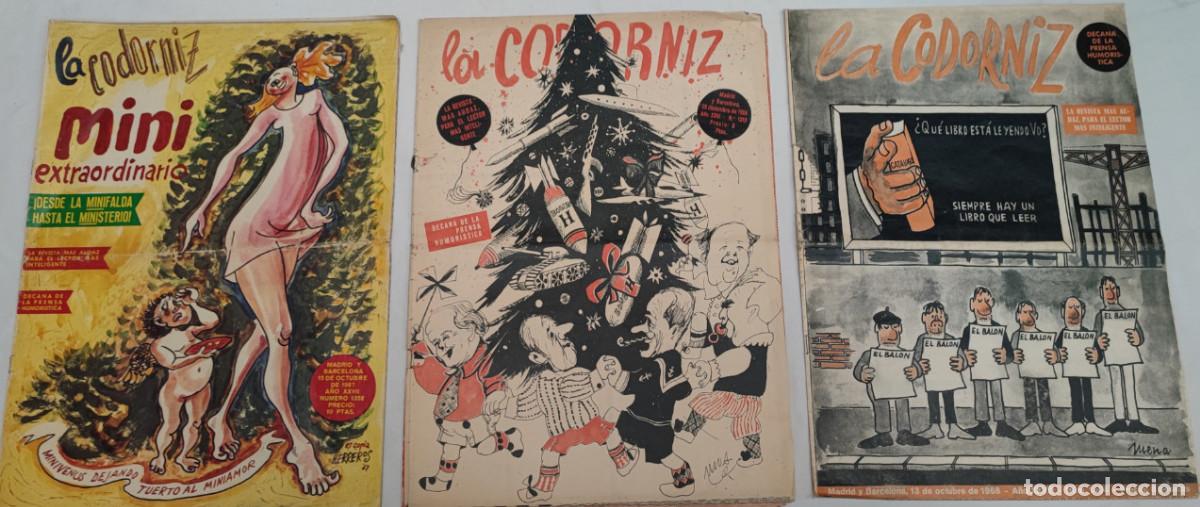 Coleccionismo de revistas y peri&oacute;dicos: LOTE DE 2 REVISTAS LA CODORNIZ, GUERRA FRIA 1966, MINI EXTRAORDINARIO 1967