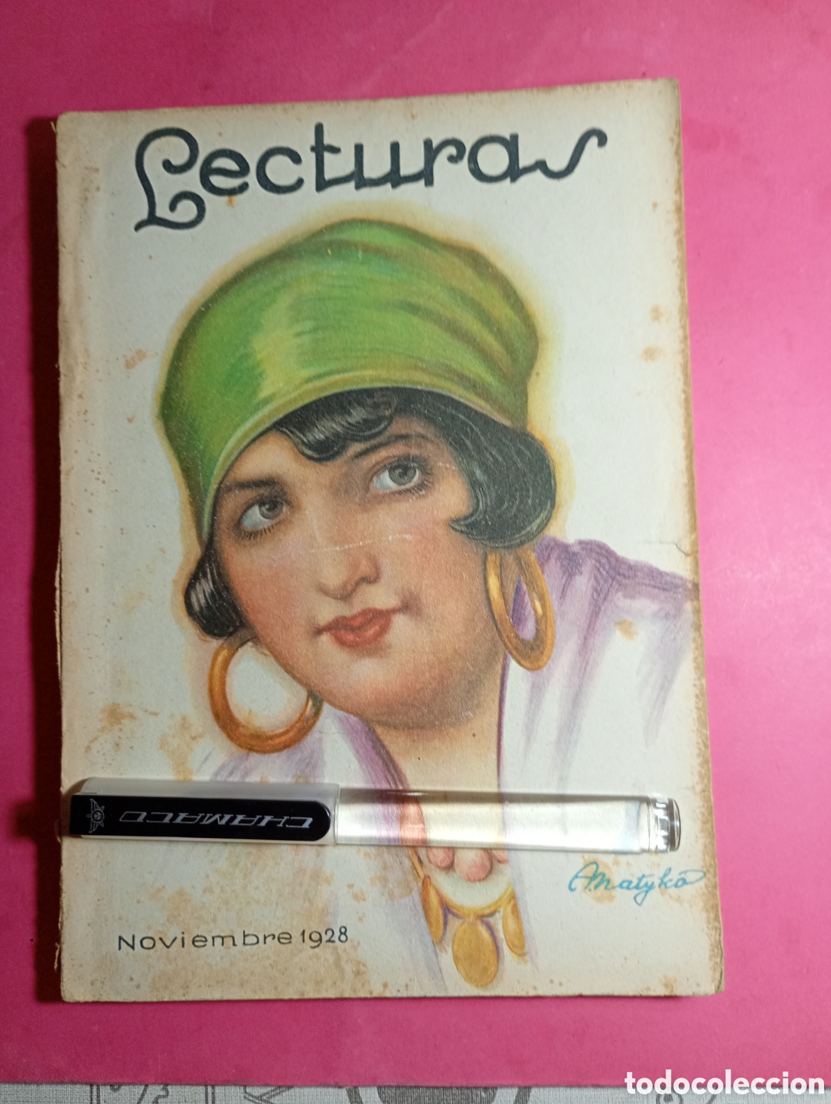 Collection Magazines and Newspapers: VINTAGE LECTURAS NOVIEMBRE 1928 sumario en fotos mucha ilustarci&oacute;n y fotos &eacute;p&ograve;ca