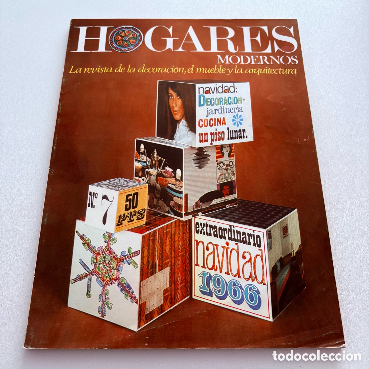 Coleccionismo de revistas y peri&oacute;dicos: REVISTA DE DECORACION MUEBLE Y ARQUITECTURA HOGARES MODERNOS N&ordm; 7 DICIEMBRE 1966