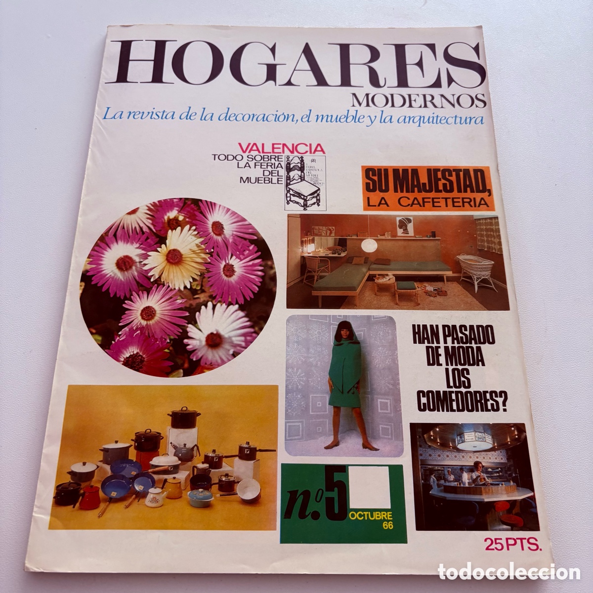Coleccionismo de revistas y peri&oacute;dicos: REVISTA DE DECORACION MUEBLE Y ARQUITECTURA HOGARES MODERNOS N&ordm; 5 OCTUBRE DE 1966