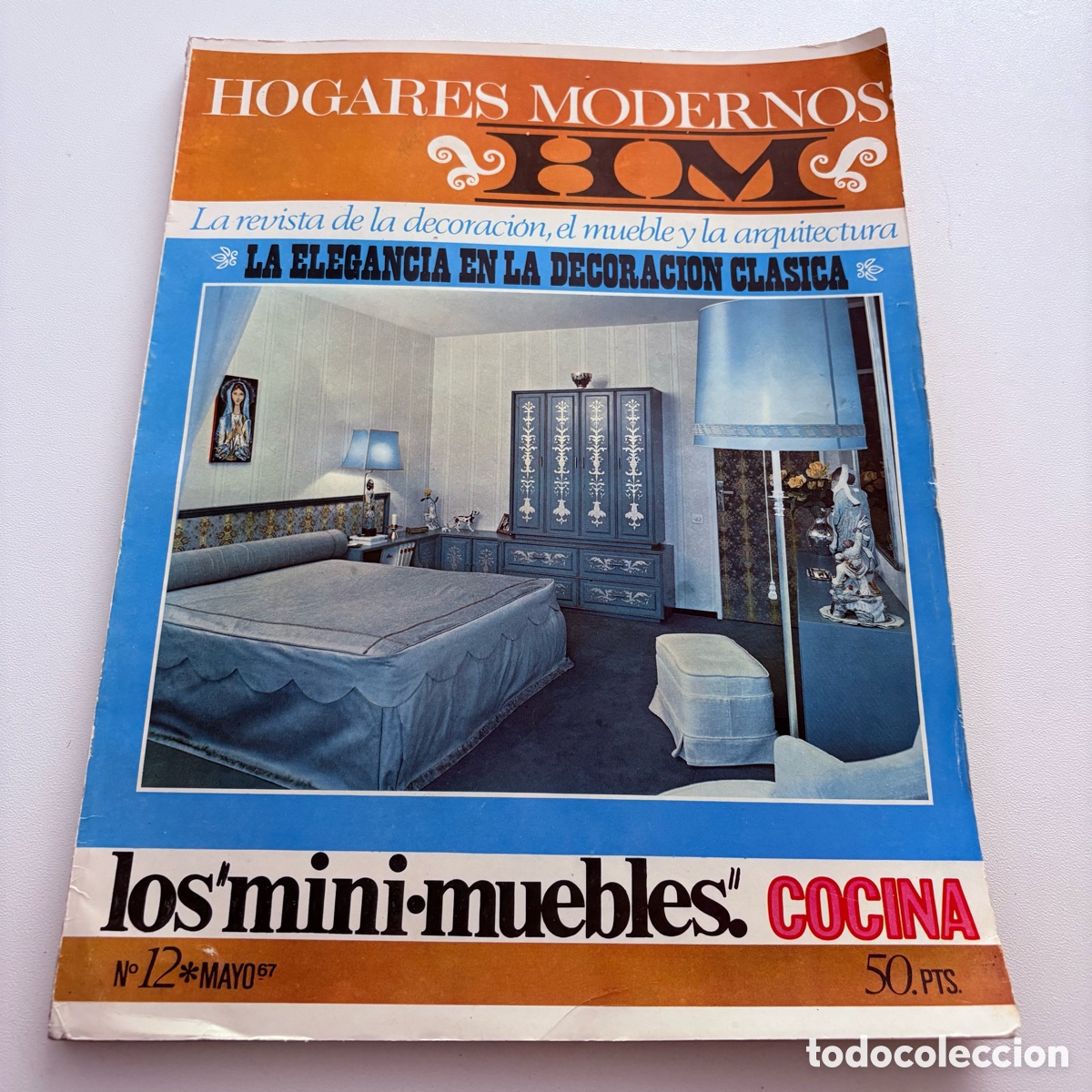 Coleccionismo de revistas y peri&oacute;dicos: REVISTA DE DECORACION MUEBLE Y ARQUITECTURA HOGARES MODERNOS N&ordm; 12 MAYO 1967