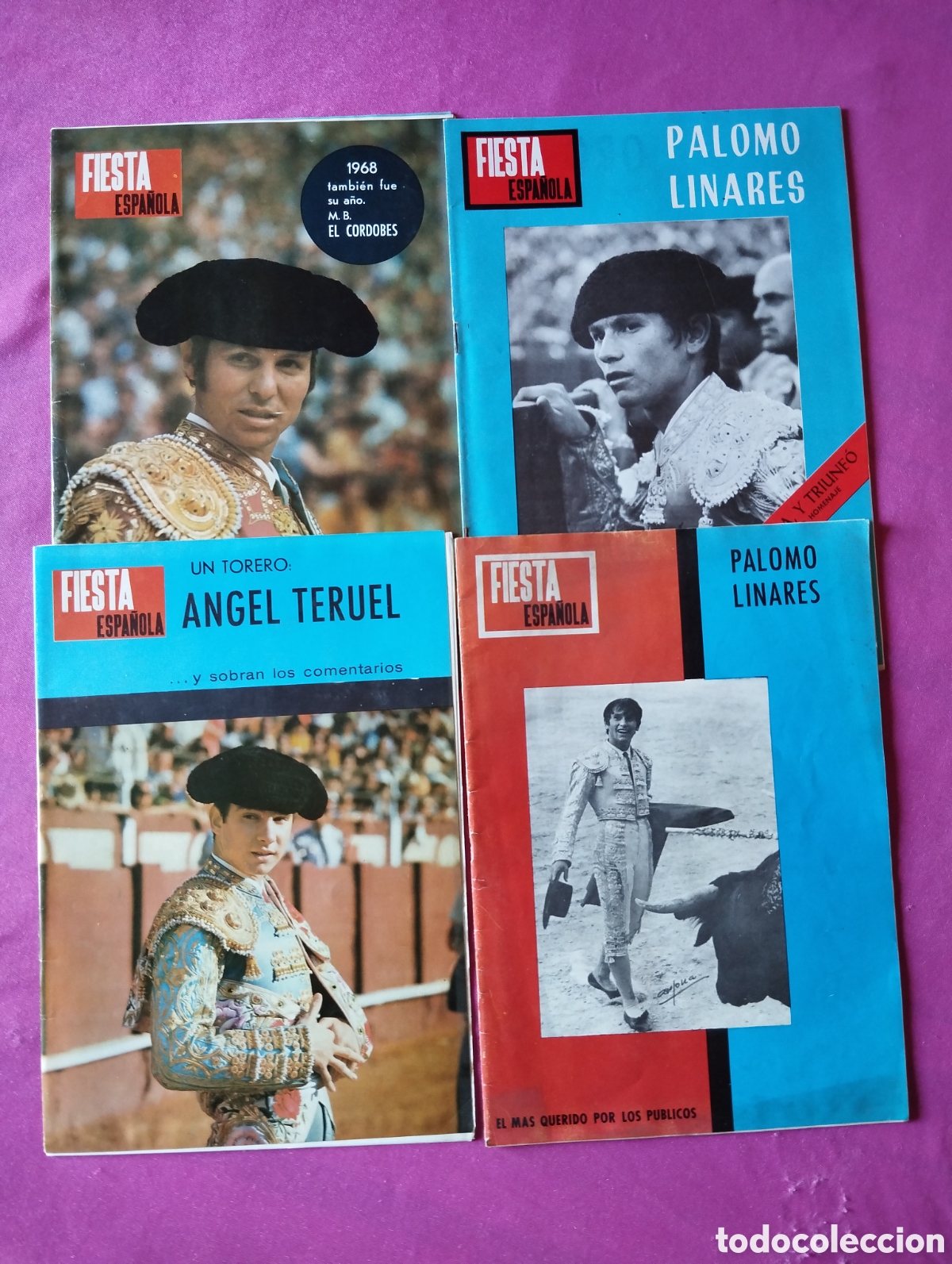 Coleccionismo de revistas y peri&oacute;dicos: FIESTA ESPA&Ntilde;OLA LOTE DE 4 REVISTAS DE TOROS Y TOREROS CAR V 1