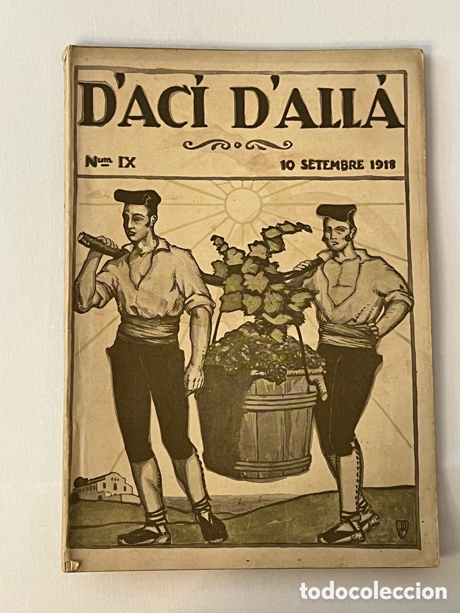 Coleccionismo de revistas y peri&oacute;dicos: BARCELONA.. D'AC&Iacute; D'ALLA.., MAGAZINE MENSUAL. EDITORIAL CATALANA. VoL. II - N&uacute;m. 9, 10/09/1918