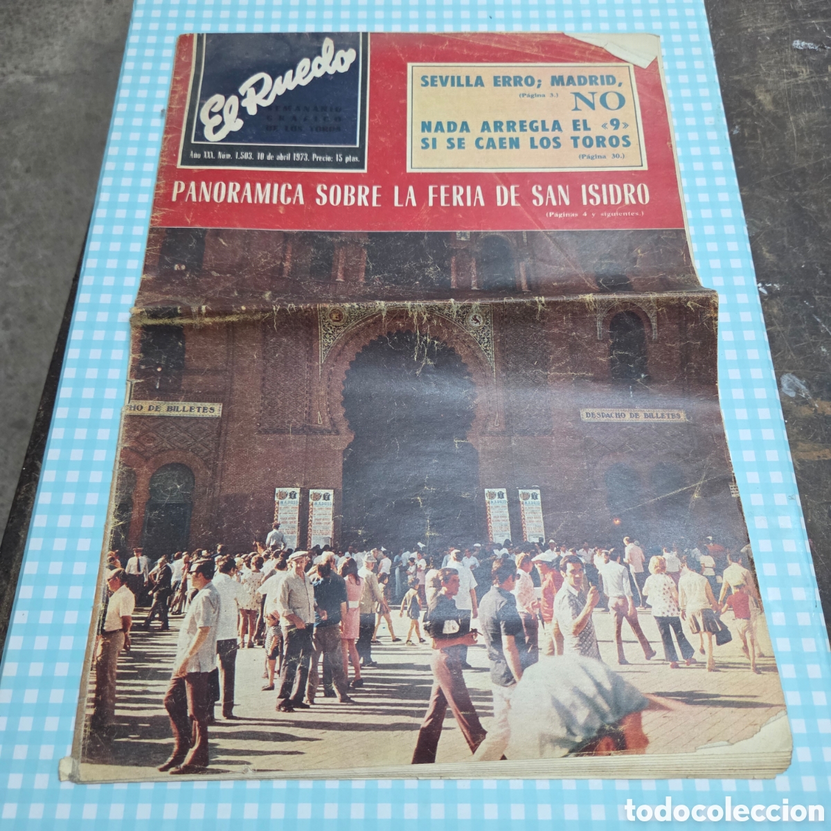 Coleccionismo de revistas y peri&oacute;dicos: Revista el ruedo abril 1973