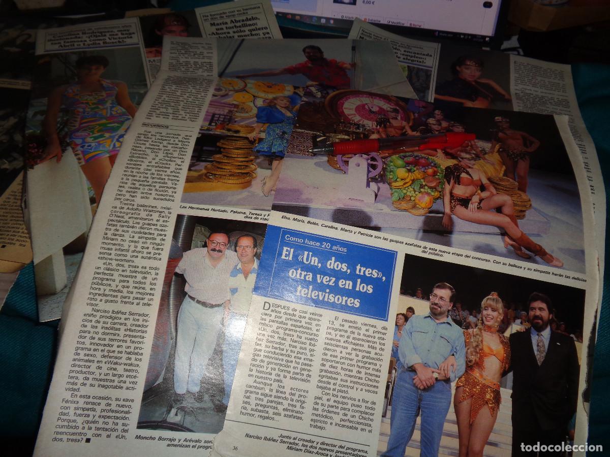 Collection Magazines and Newspapers: RECORTE : EL UN, DOS, TRES, VUELVE COMO HACE 20 A&Ntilde;OS A LOS TELEVISORES. SEMANA, SPTBRE 1991
