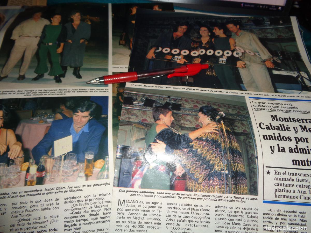 Collection Magazines and Newspapers: RECORTE : MONTSERRAT CABALL&Eacute; Y MECANO, UNIDOS POR EL ARTE. SEMANA, SPTBRE 1991