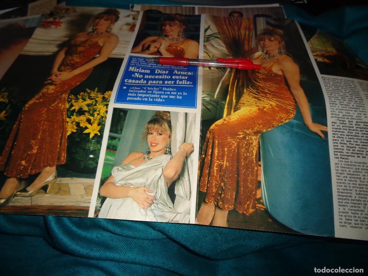 Collection Magazines and Newspapers: RECORTE : MIRIAM DIAZ AROCA, NUEVA PRESENTADORA DEL UN, DOS, TRES... SEMANA, SPTBRE 1991