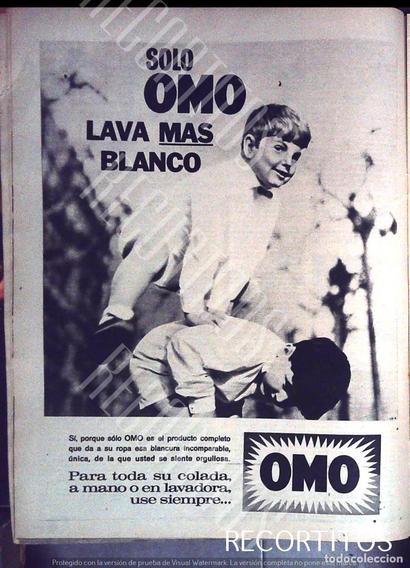 Coleccionismo de revistas y peri&oacute;dicos: omo detergente 1964 ni&ntilde;os jugando