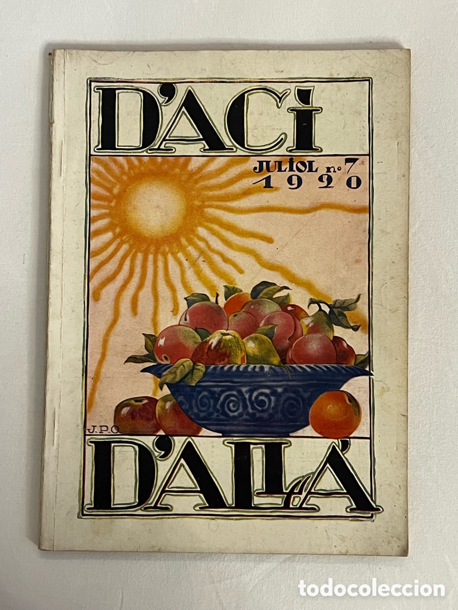 Coleccionismo de revistas y peri&oacute;dicos: BARCELONA.. D'AC&Iacute; D'ALLA.., MAGAZINE MENSUAL. EDITORIAL CATALANA. VoL. VI, N&uacute;m.7, 01/07/1920.