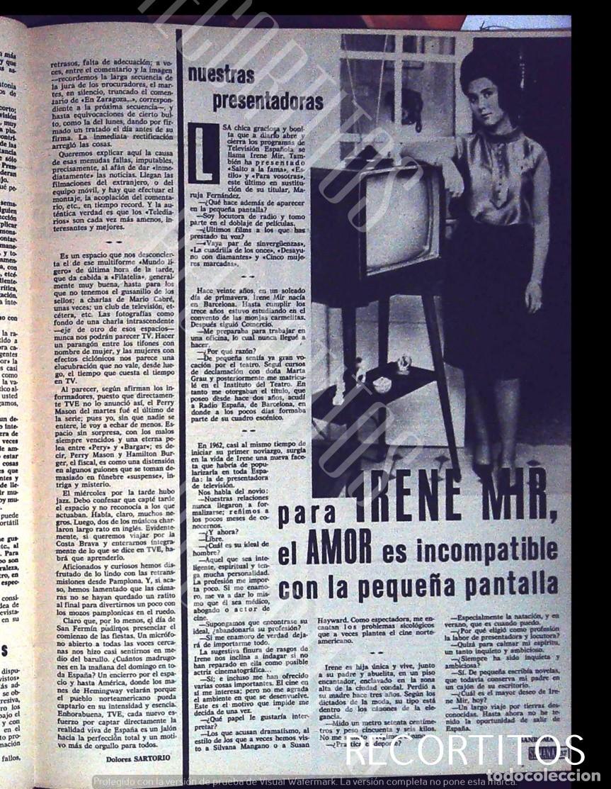 Coleccionismo de revistas y peri&oacute;dicos: irene mir esta lista para el amor actriz enamorada