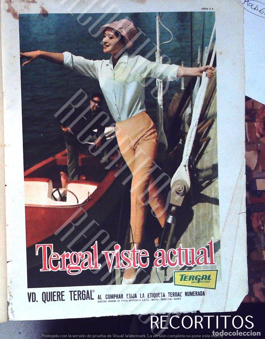 Coleccionismo de revistas y peri&oacute;dicos: tergal modas 1964 publicidad