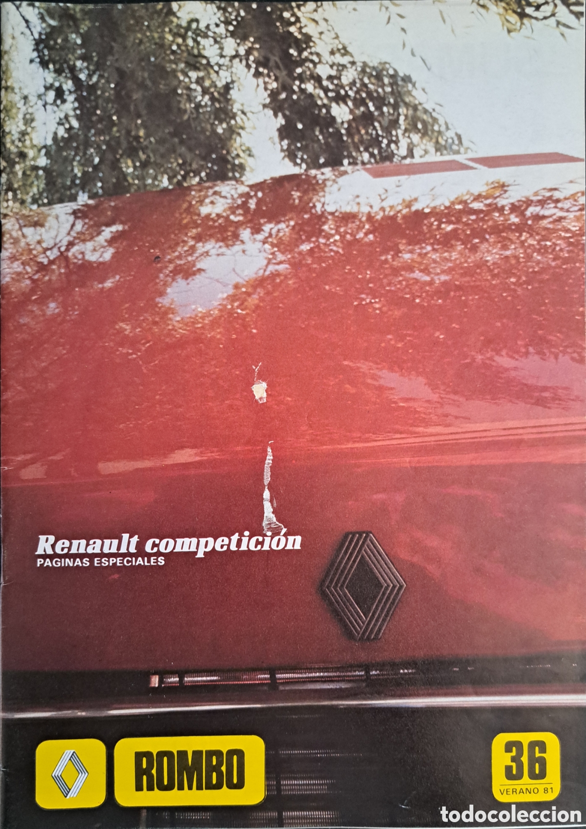 Coleccionismo de revistas y peri&oacute;dicos: Revista ROMBO N&ordm; 36 Verano 1981 Renault Competici&oacute;n F1 + Suplemento Tobog&aacute;n Original