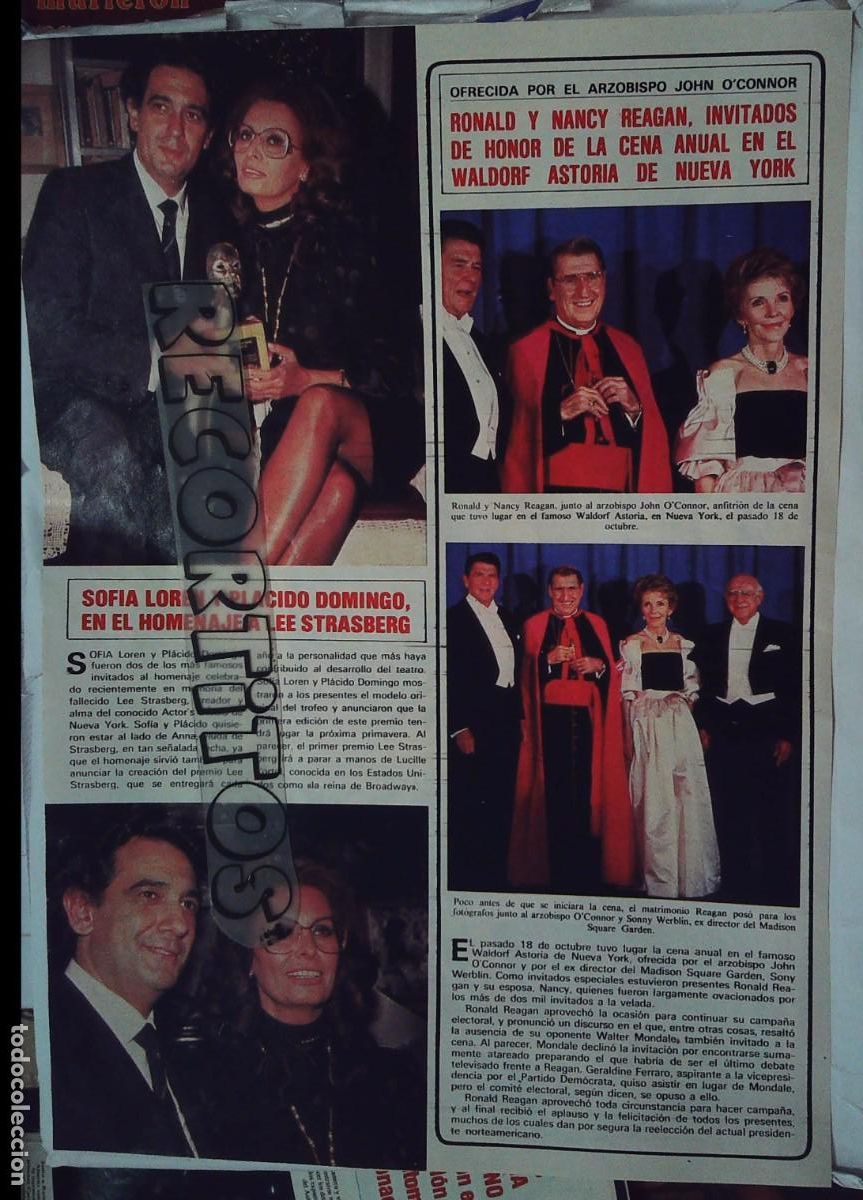 Coleccionismo de revistas y peri&oacute;dicos: recorte placido domingo sofia loren
