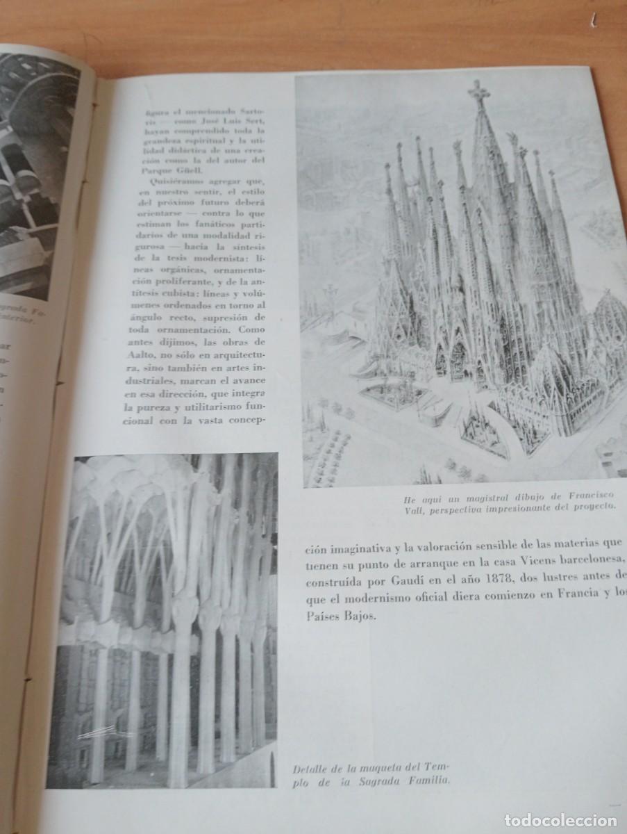 Coleccionismo de revistas y peri&oacute;dicos: REVISTA A&Ntilde;O 1955 ANTONIO SIMARRO PUIG ARTE WAGNERIANO ANTONI GAUDI SAGRADA FAMILIA