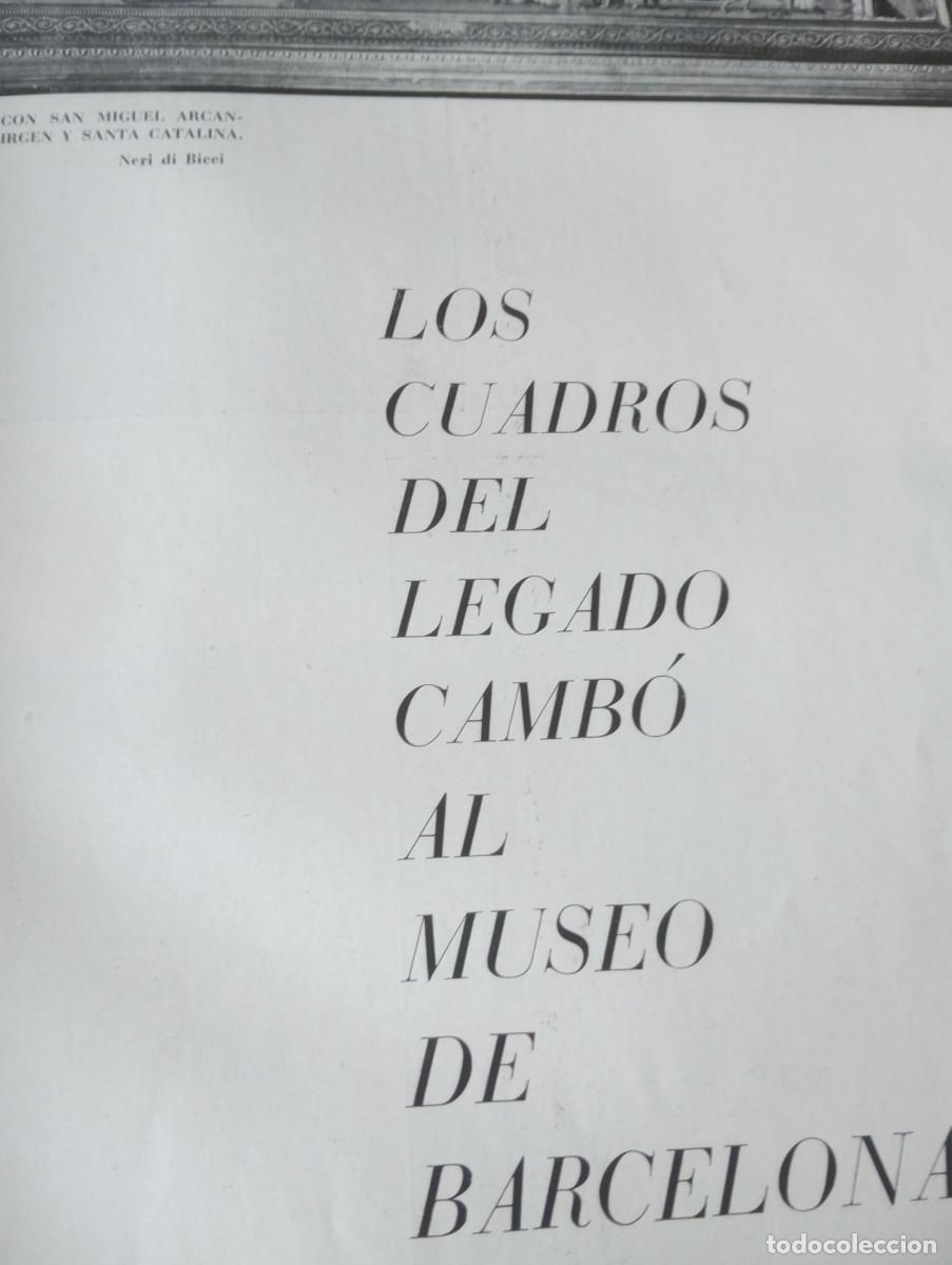 Coleccionismo de revistas y peri&oacute;dicos: REVISTA A&Ntilde;O 1955 LOS REYES DE JORDANIA EN BARCELONA EL LEGADO DE CUADROS DE CAMBO