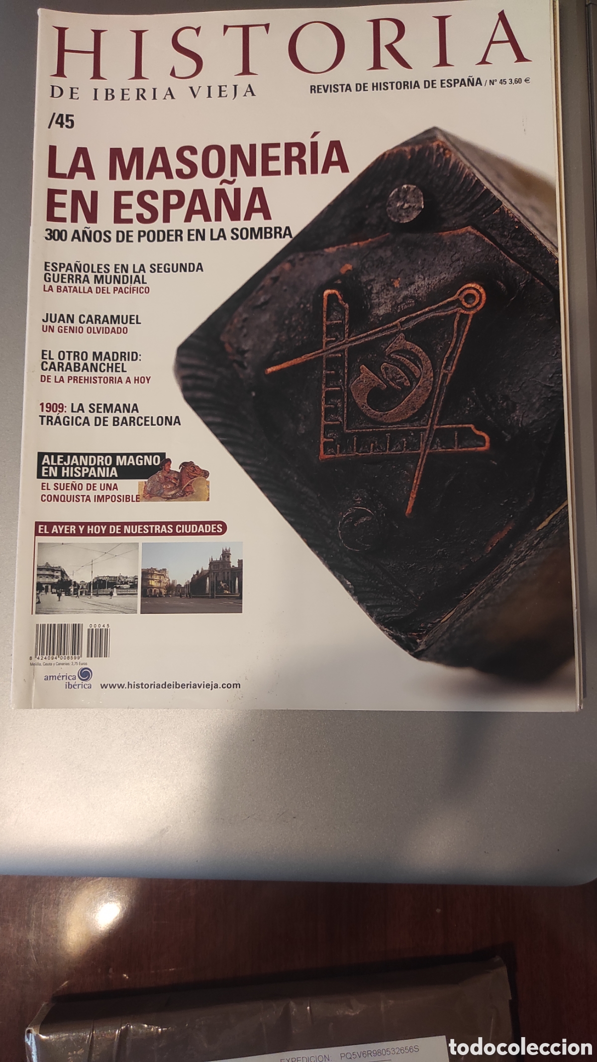 Coleccionismo de revistas y peri&oacute;dicos: historia de Iberia Vieja. Masoner&iacute;a.