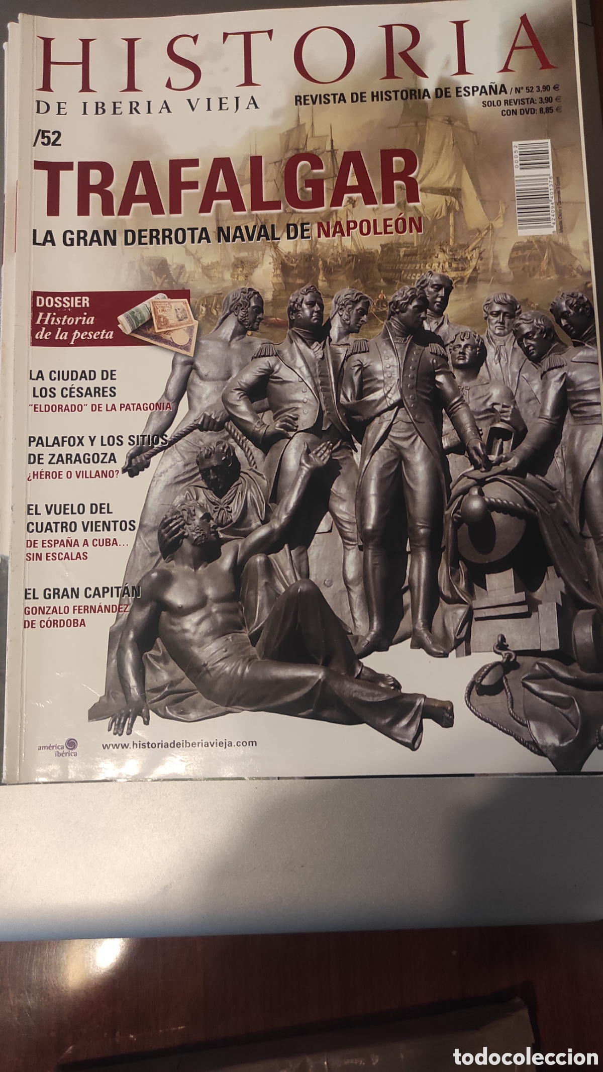Coleccionismo de revistas y peri&oacute;dicos: historia de Iberia Vieja punto la batalla de Trafalgar.