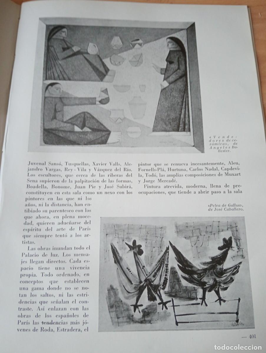 Coleccionismo de revistas y peri&oacute;dicos: REVISTA A&Ntilde;O 1955 III BIENAL RAFONS FONTANATS ANGEL FERRANT ANGELS BALLESTER JOSE CABALLERO MOMPOU