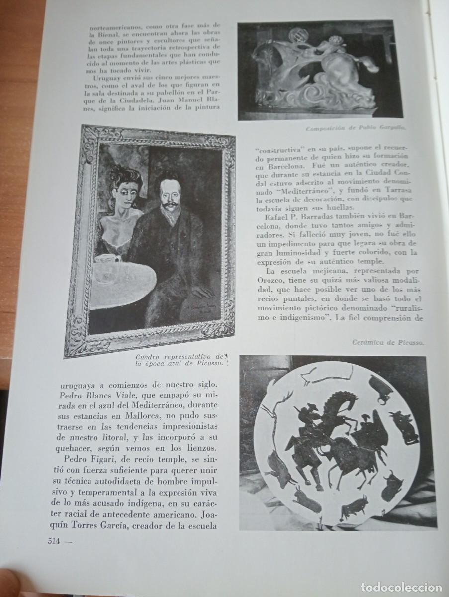 Coleccionismo de revistas y peri&oacute;dicos: REVISTA A&Ntilde;O 1955 III BIENAL PEDRO FIGARI MANOLO HUGUE PICASSO PABLO GARGALLO
