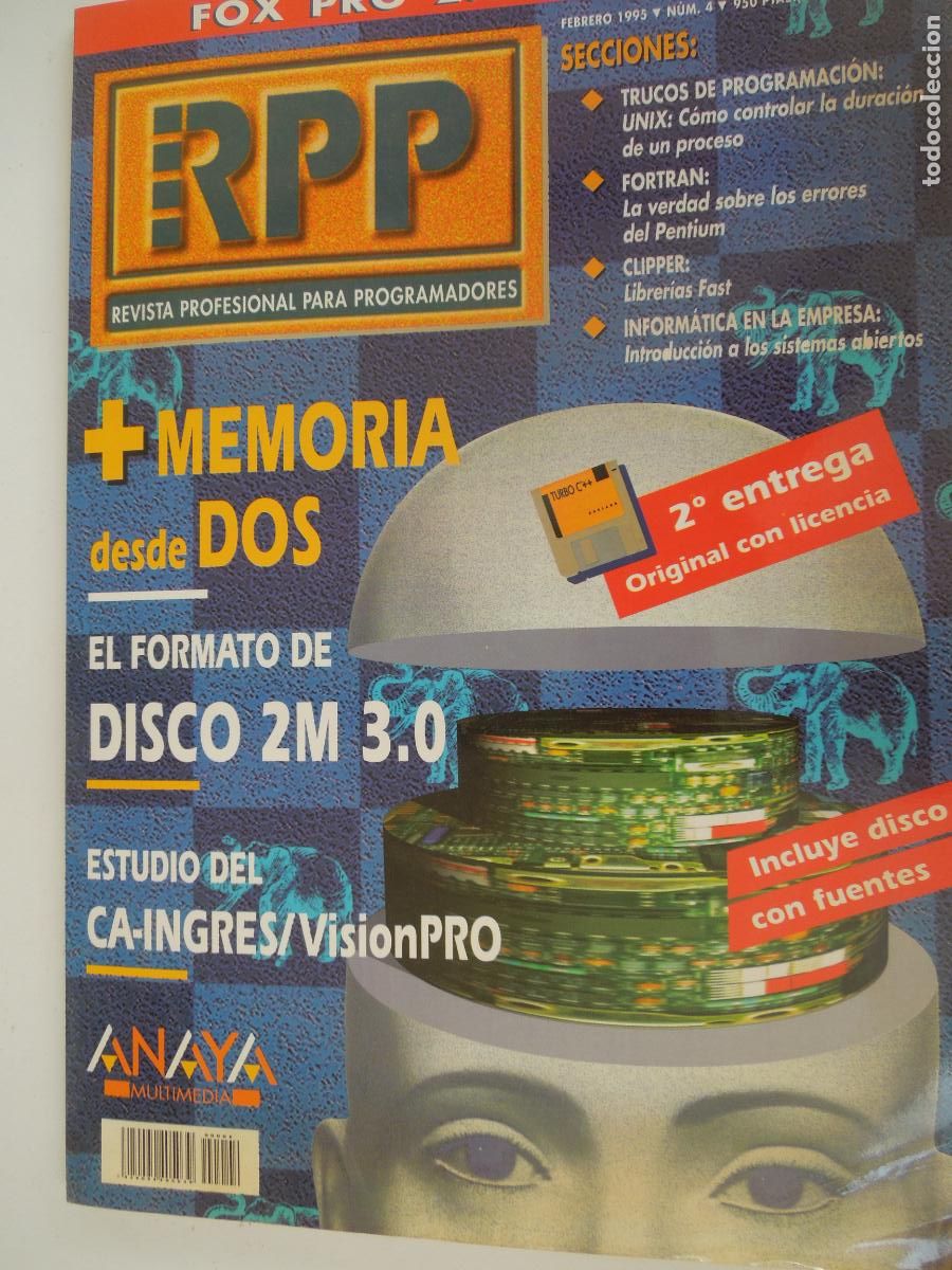 Coleccionismo de revistas y peri&oacute;dicos: RPP REVISTA PROFESIONAL PARA PROGRAMADORES - N&ordm; 4- ANAYA MULTIMEDIA - 02-1995