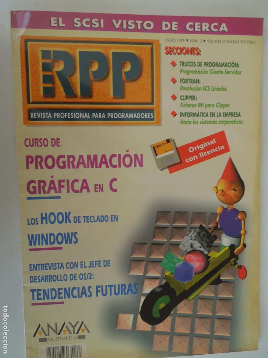 Coleccionismo de revistas y peri&oacute;dicos: RPP REVISTA PROFESIONAL PARA PROGRAMADORES - N&ordm; 4- ANAYA MULTIMEDIA - 01-1995