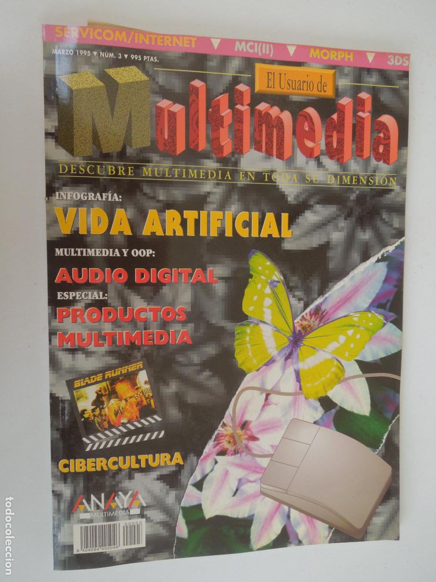 Coleccionismo de revistas y peri&oacute;dicos: EL USUARIO DE MULTIMEDIA - N&ordm; 3 -03-1995 REVISTA ANAYA - VER INDICE