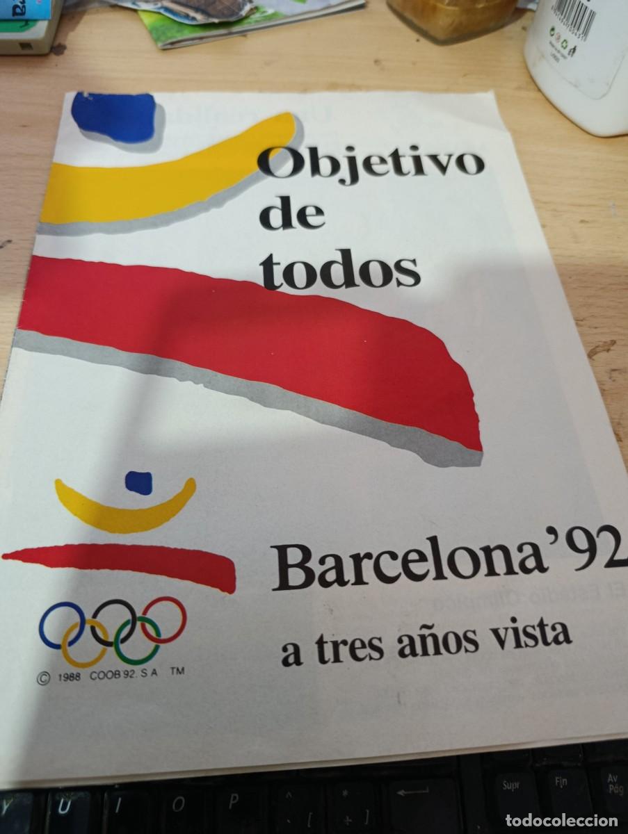 Coleccionismo de revistas y peri&oacute;dicos: SUPLEMENTO DE PERIODICO OBJETIVO DE TODOS. BARCELONA 92. A TRES A&Ntilde;OS VISTA. EST15B1