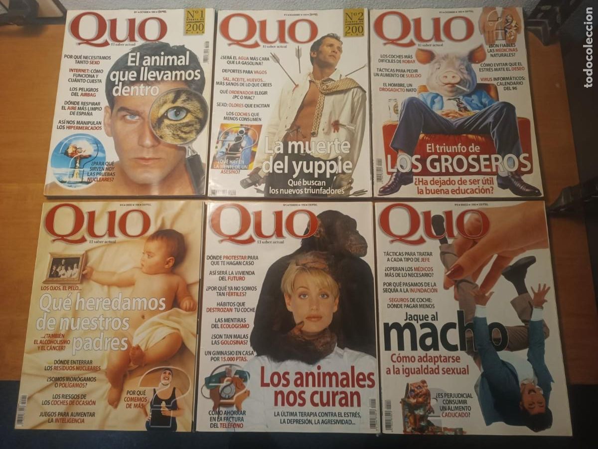 Coleccionismo de revistas y peri&oacute;dicos: Lote 72 Revistas QUO - N&uacute;meros 1 al 76 (Casi CORRELATIVA, Falta 10, 11, 45, 75) - &iexcl;Impecable!