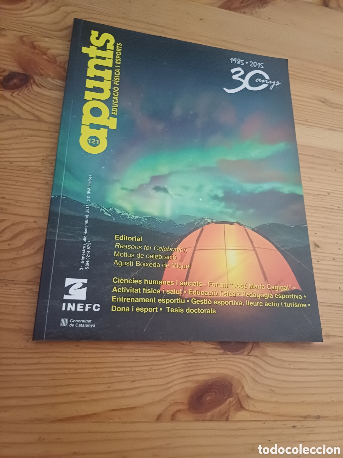 Coleccionismo de revistas y peri&oacute;dicos: Apunts Educaci&oacute; f&iacute;sica i esport 121 INEFC Pedagogia Forum Jose Maria Cagigal Futbol Club Barcelona
