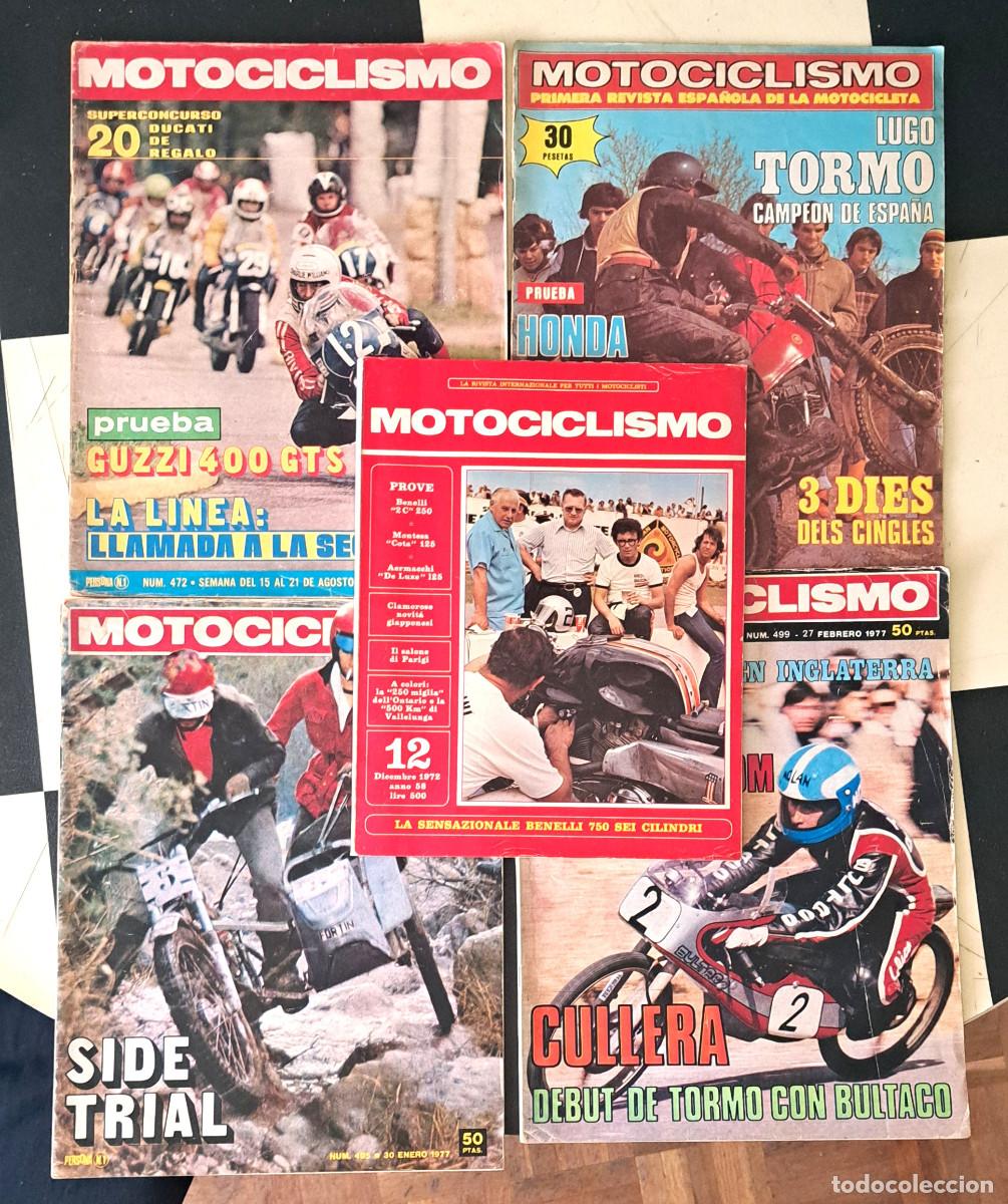 Coleccionismo de revistas y peri&oacute;dicos: Lote revistas 5 motociclismo Espa&ntilde;a Italia a&ntilde;os 70 trial Ossa Bultaco Montesa