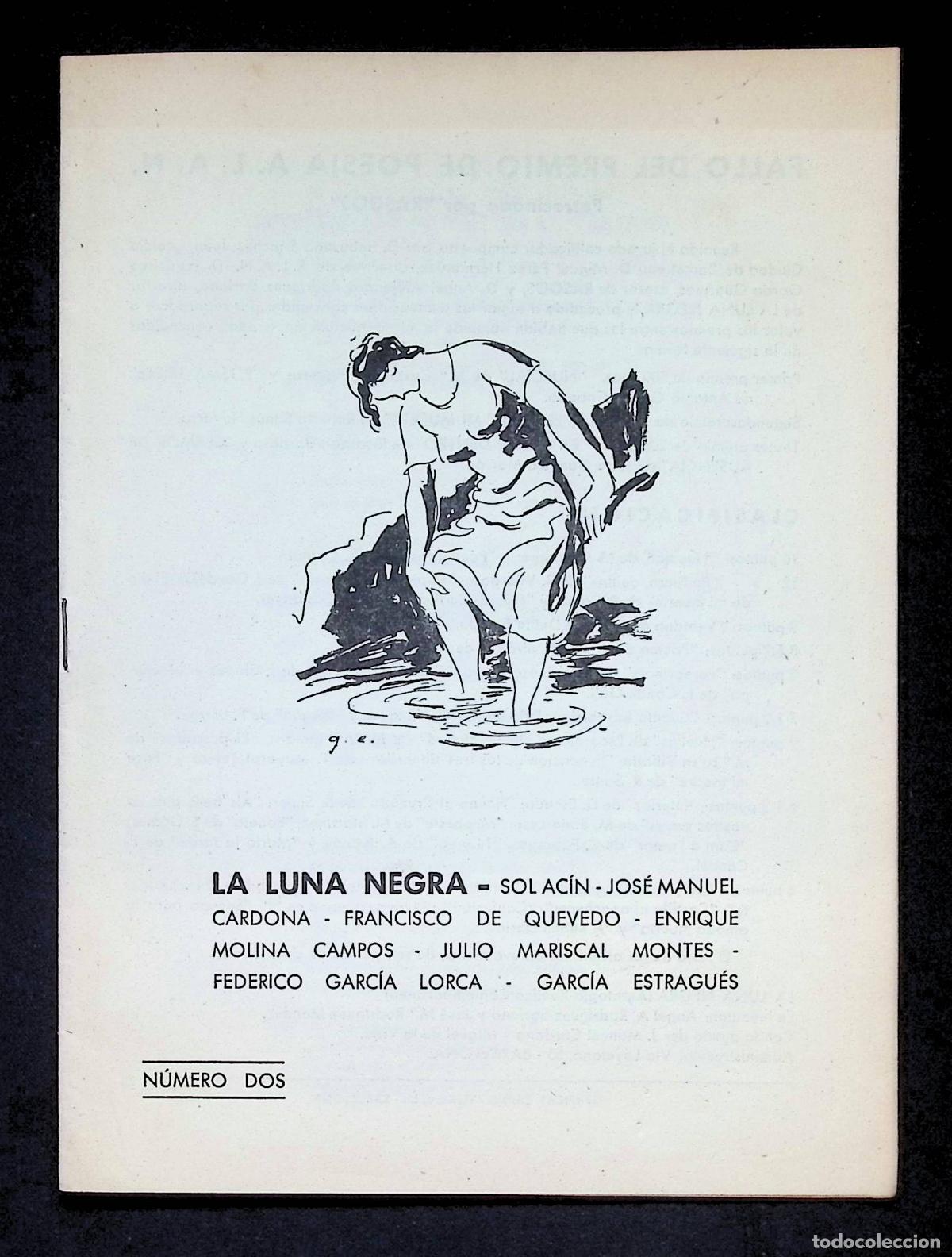 Coleccionismo de revistas y peri&oacute;dicos: LA LUNA NEGRA (ANTOLOG&Iacute;A PO&Eacute;TICA CONTEMPOR&Aacute;NEA) N&Uacute;M. 2. - [Revista.]