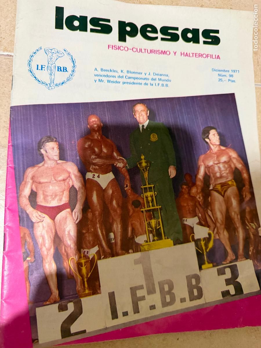 Coleccionismo de revistas y peri&oacute;dicos: Revista culturismo las pesas 1971