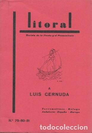 Coleccionismo de revistas y peri&oacute;dicos: REVISTA LITORAL N&ordm; 79, 80, 81 A LUIS CERNUDA A&Ntilde;O 1978 - A-POE-2588