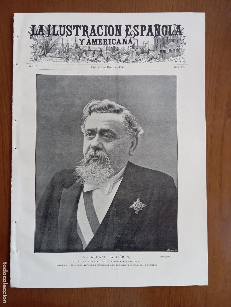 Coleccionismo de revistas y peri&oacute;dicos: La Ilustraci&oacute;n Espa&ntilde;ola y Americana. 30 enero 1906