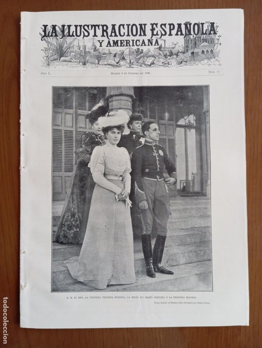 Coleccionismo de revistas y peri&oacute;dicos: La Ilustraci&oacute;n Espa&ntilde;ola y Americana. 8 febrero 1906