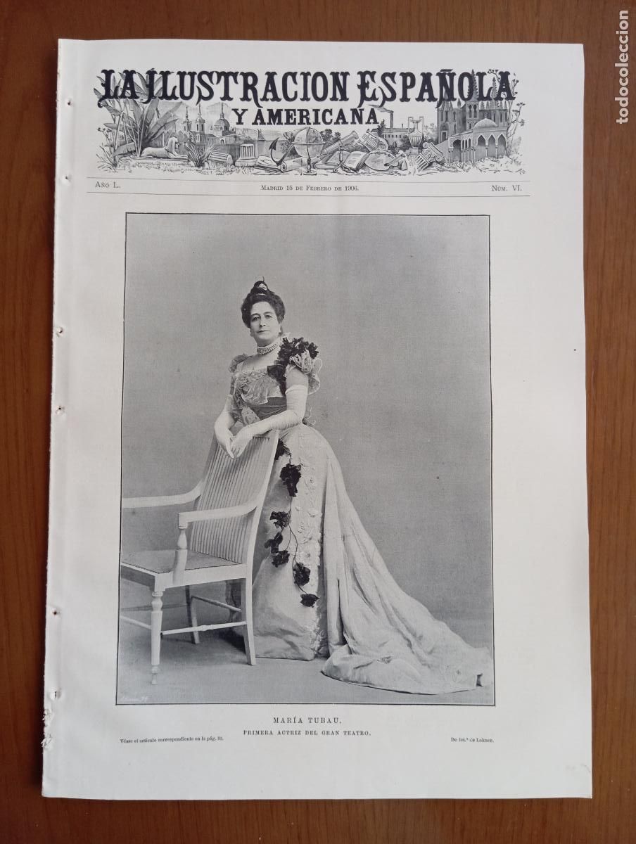 Coleccionismo de revistas y peri&oacute;dicos: La Ilustraci&oacute;n Espa&ntilde;ola y Americana. 15 febrero 1906