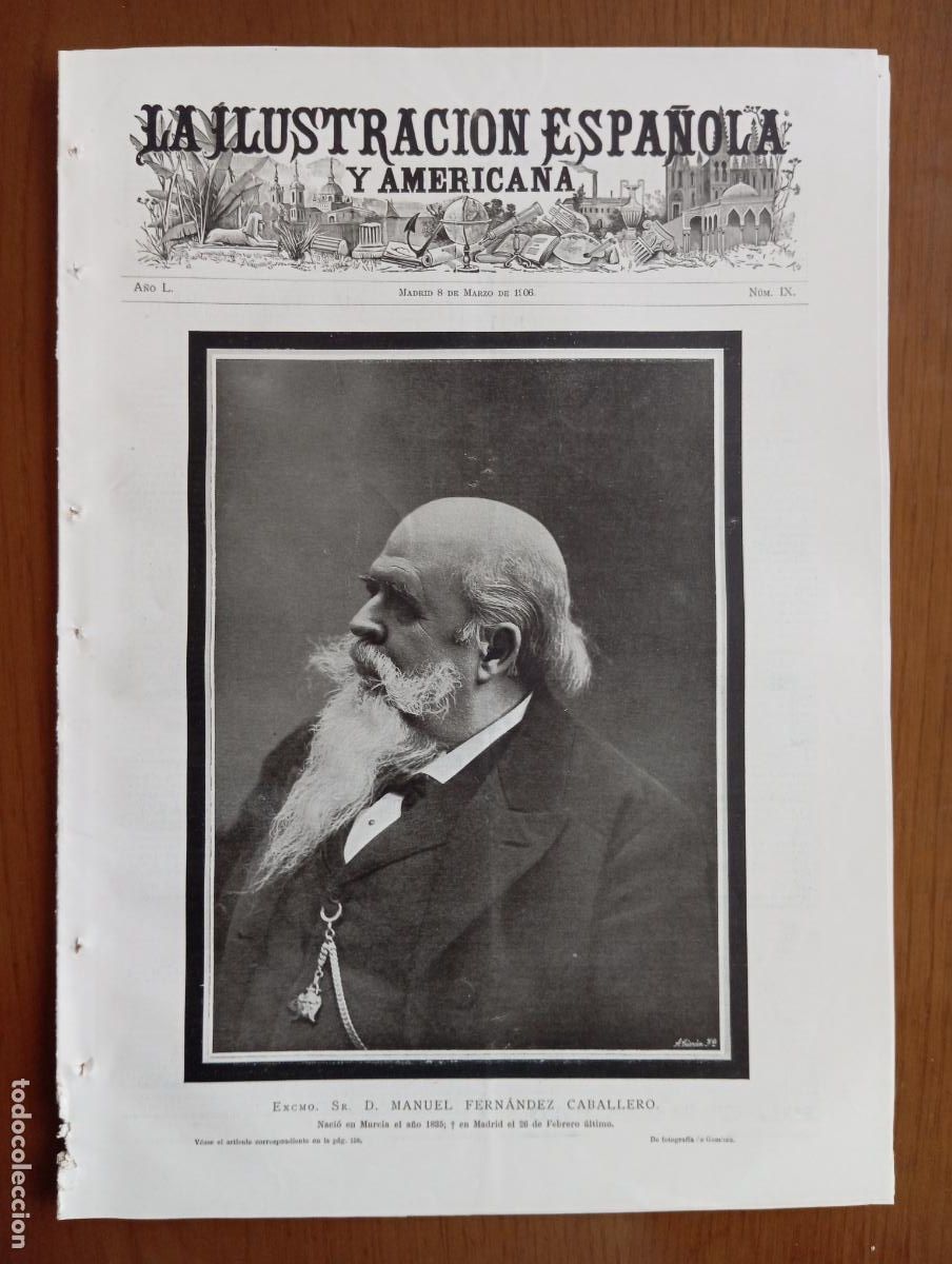 Coleccionismo de revistas y peri&oacute;dicos: La Ilustraci&oacute;n Espa&ntilde;ola y Americana. 8 marzo 1906