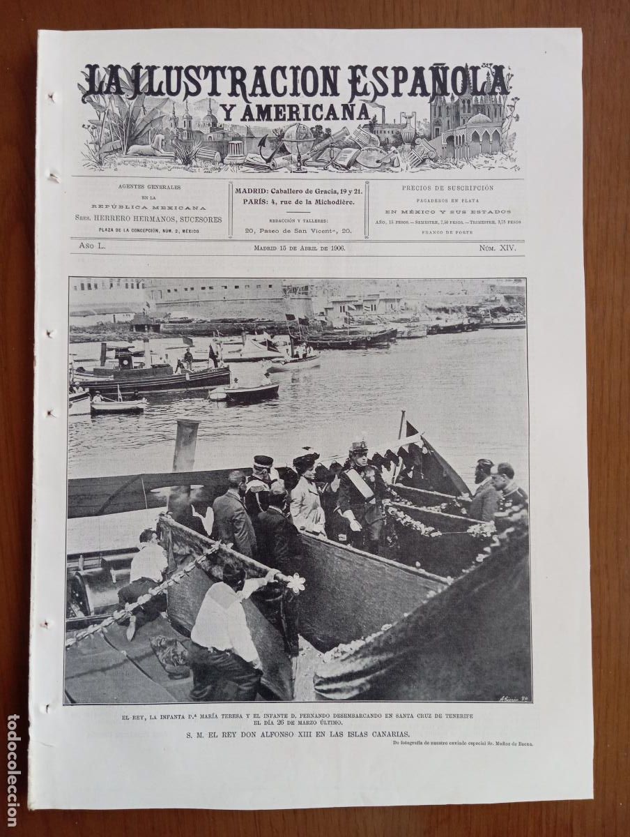 Coleccionismo de revistas y peri&oacute;dicos: La Ilustraci&oacute;n Espa&ntilde;ola y Americana. 15 abril 1906