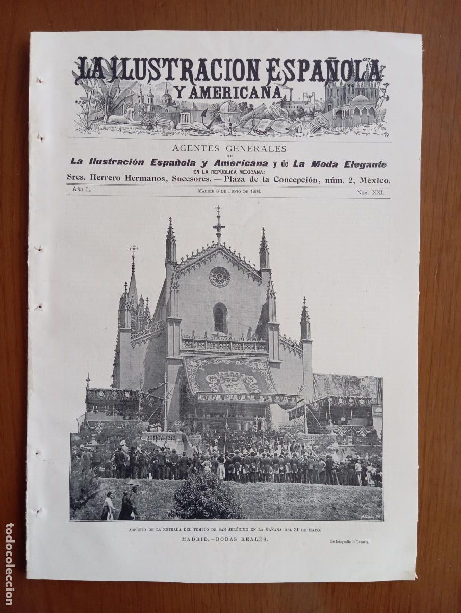 Collection Magazines and Newspapers: La Ilustraci&oacute;n Espa&ntilde;ola y Americana. 8 junio 1906