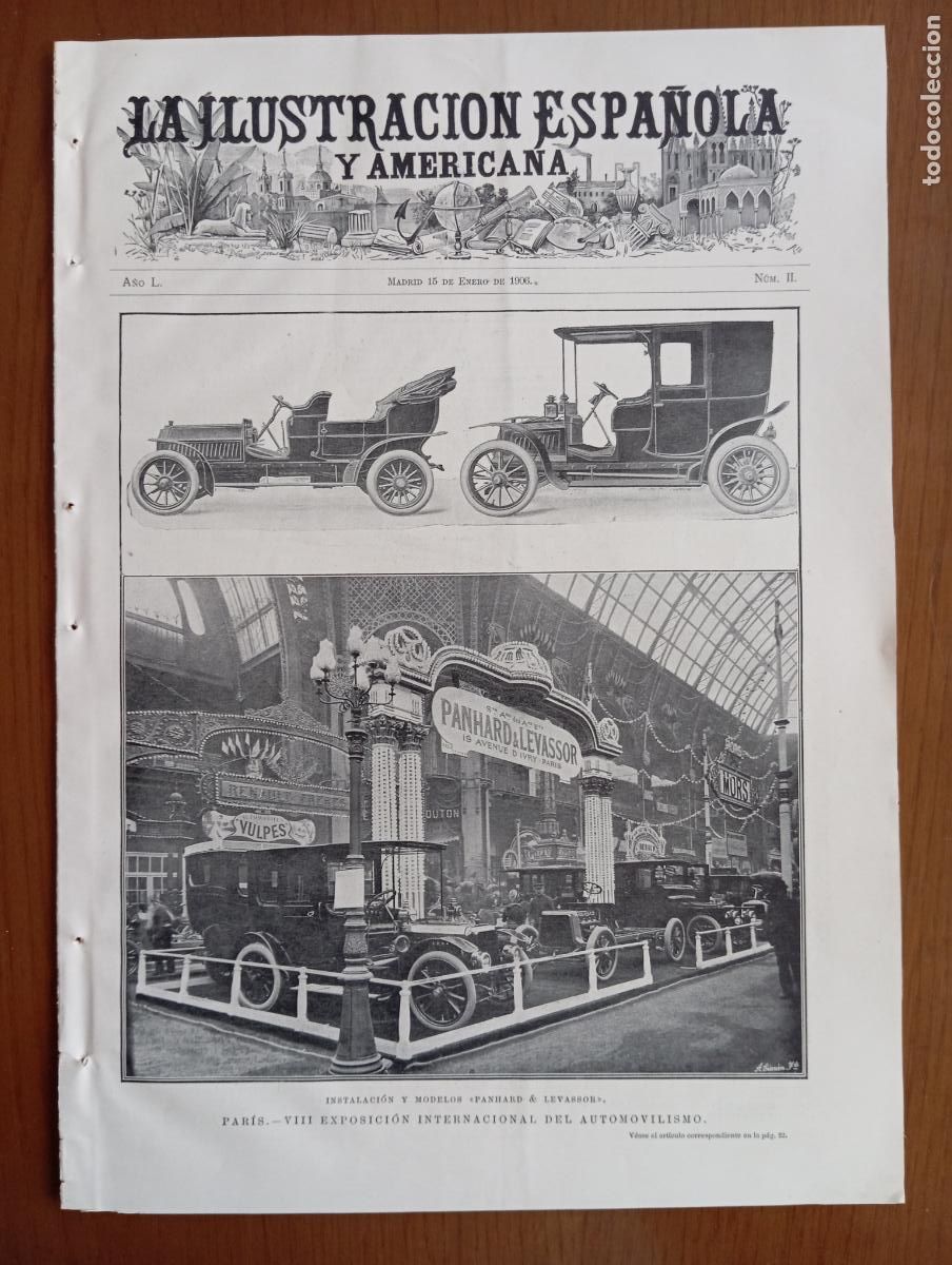 Coleccionismo de revistas y peri&oacute;dicos: La Ilustraci&oacute;n Espa&ntilde;ola y Americana. 15 enero 1906