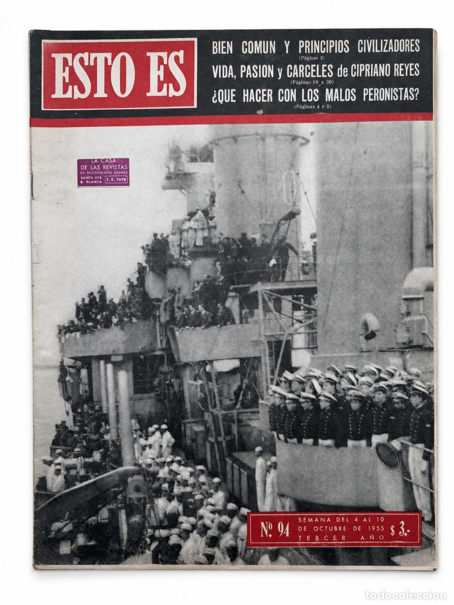 Coleccionismo de revistas y peri&oacute;dicos: REVISTA ESTO ES &ndash; N.&ordm; 94 &ndash; 4 AL 10 DE OCTUBRE DE 1955 LM