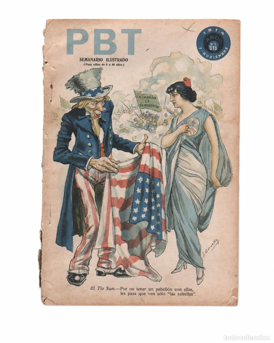 Coleccionismo de revistas y peri&oacute;dicos: PBT &ndash; El T&iacute;o Sam y &ldquo;las estrellas&rdquo; &ndash; N.&ordm; 519 &ndash; 1914 &ndash; LM