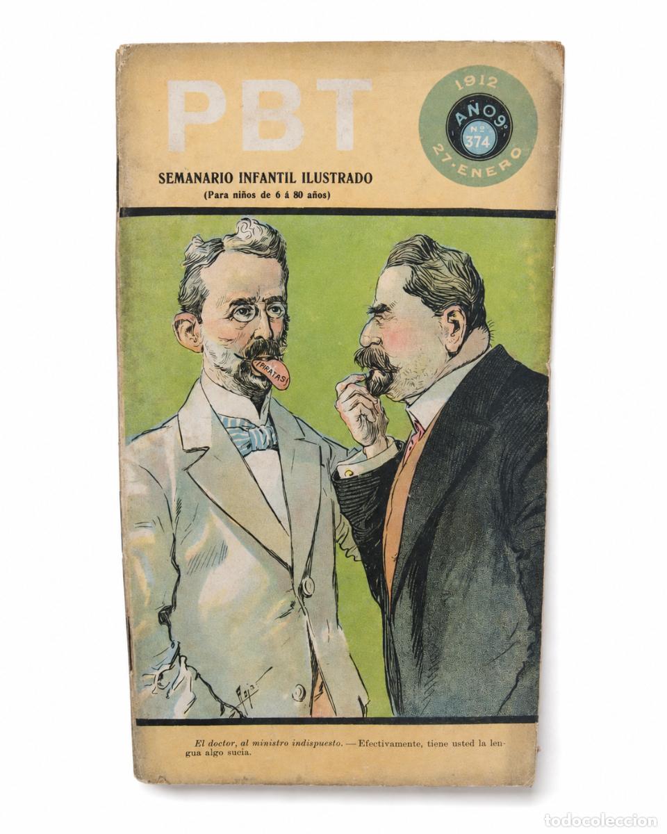 Coleccionismo de revistas y peri&oacute;dicos: PBT &ndash; El doctor y el ministro indispuesto &ndash; N.&ordm; 374 &ndash; 1912 &ndash; LM