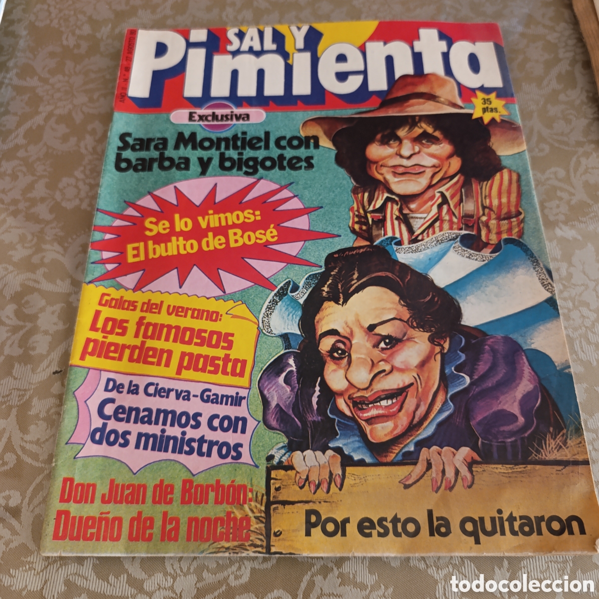 Colecionismo de Revistas e Jornais: Sal y pimienta,Revista espa&ntilde;ola de humor y cotilleos ,publicada por el Grupo Zeta ,1980