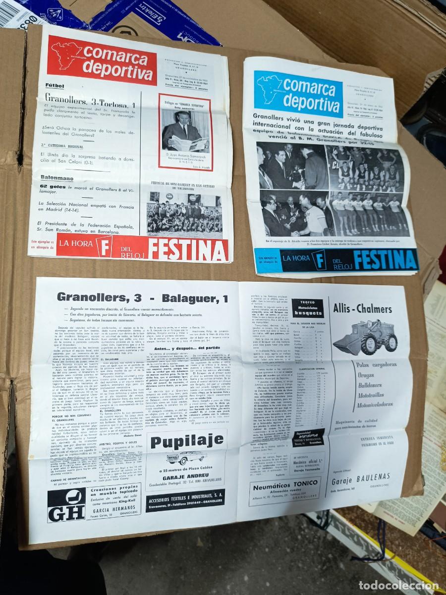 Collezionismo di Riviste e Giornali: LOTE 2 ANTIGUAS REVISTAS DEPORTIVAS Y UNA PARCIAL, COMARCA DEPORTIVA, 1965 Y 1966, GRANOLLERS P27