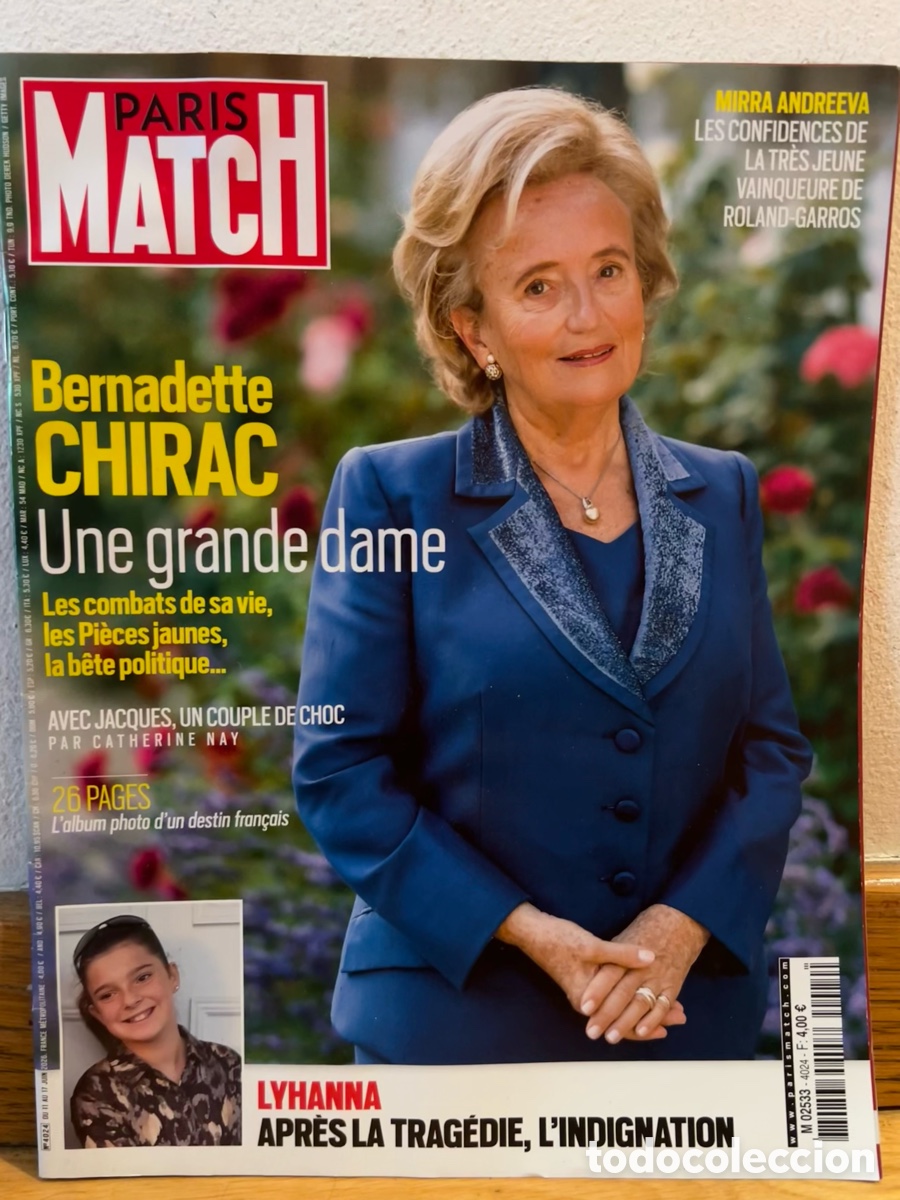 Sammeln von Zeitschriften und Zeitungen: Paris match n&uacute;mero 4024