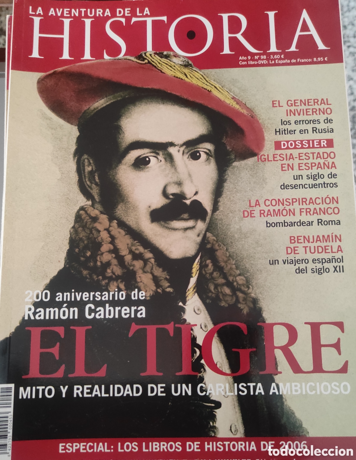 Coleccionismo de revistas y peri&oacute;dicos: Aventura de la historia. Ram&oacute;n Cabrera. El Tigre.