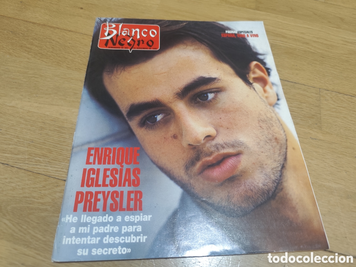 Coleccionismo de revistas y peri&oacute;dicos: Enrique Iglesias H&eacute;roes del Silencio David Santiesteban revista Blanco y negro 1995