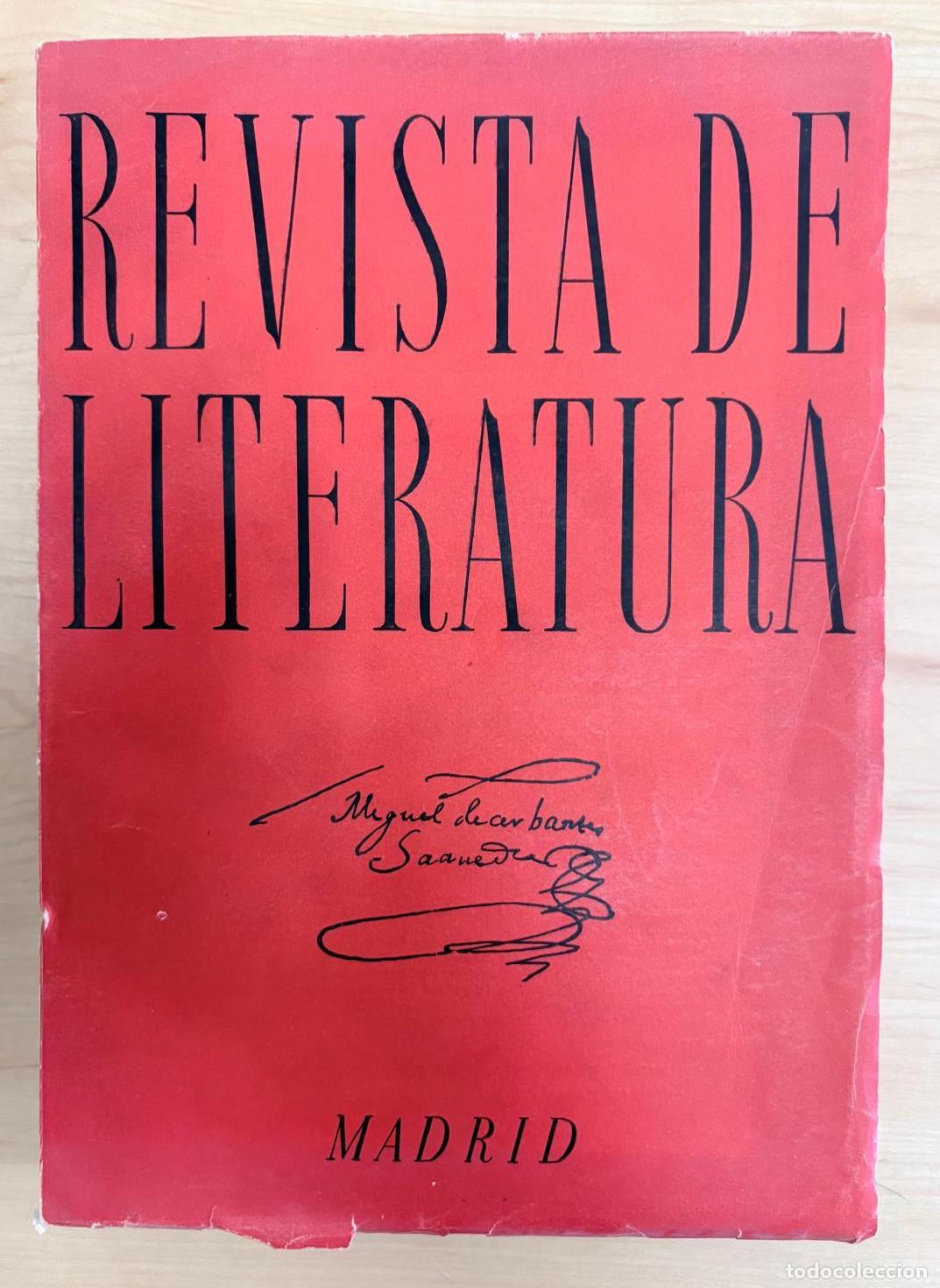 Coleccionismo de revistas y peri&oacute;dicos: REVISTA DE LITERATURA TOMO XI N&ordm; 21-22. INSTITUTO DE FILOLOG&Iacute;A HISP&Aacute;NICA, MADRID, 1957