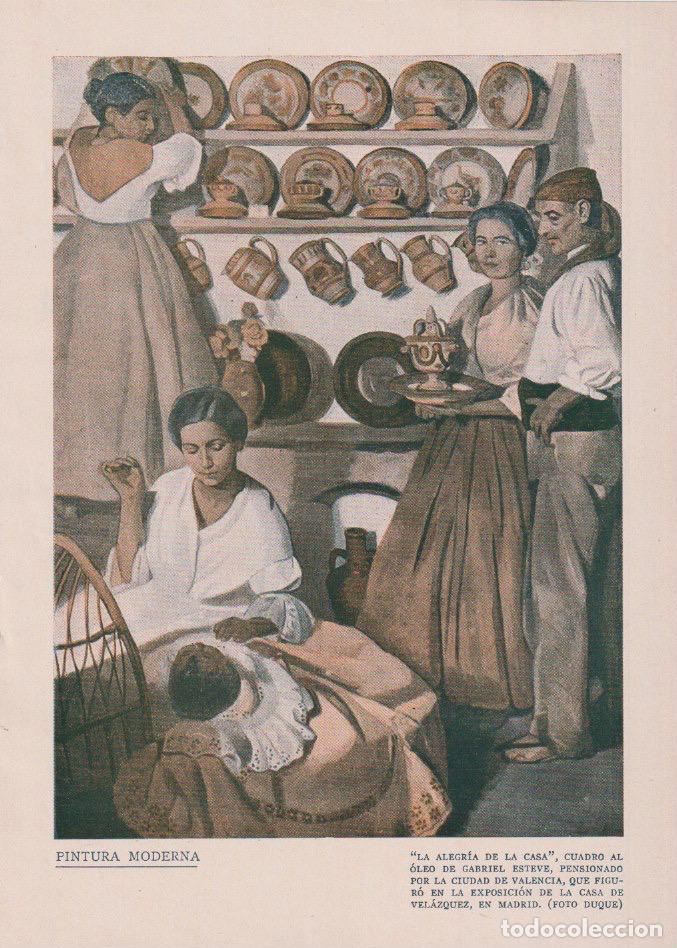 Coleccionismo de revistas y peri&oacute;dicos: La alegr&iacute;a de la casa / &oacute;leo de Gabriel Esteve - 1932